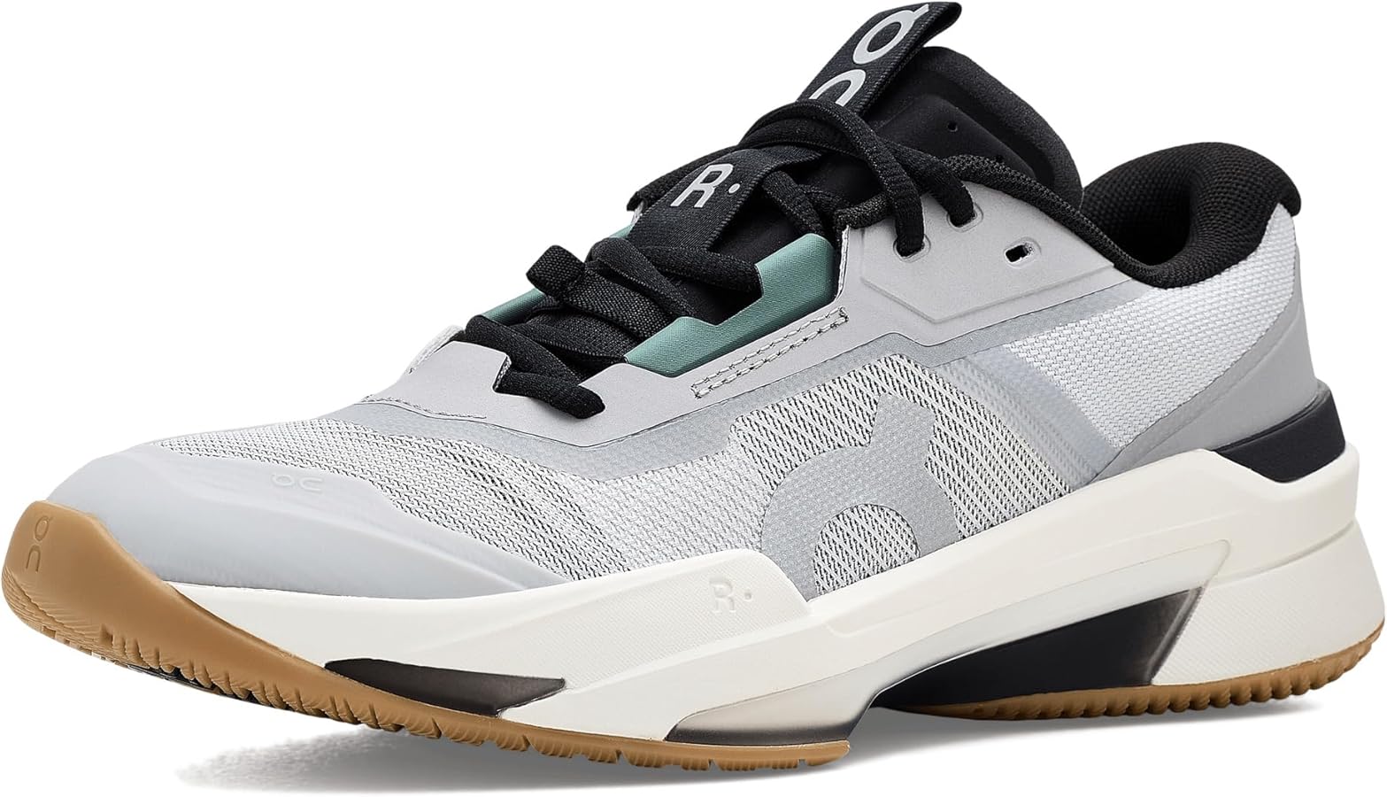 Amazon.com | On Men's The Roger Pro Fire Sneaker, Glacier/Black